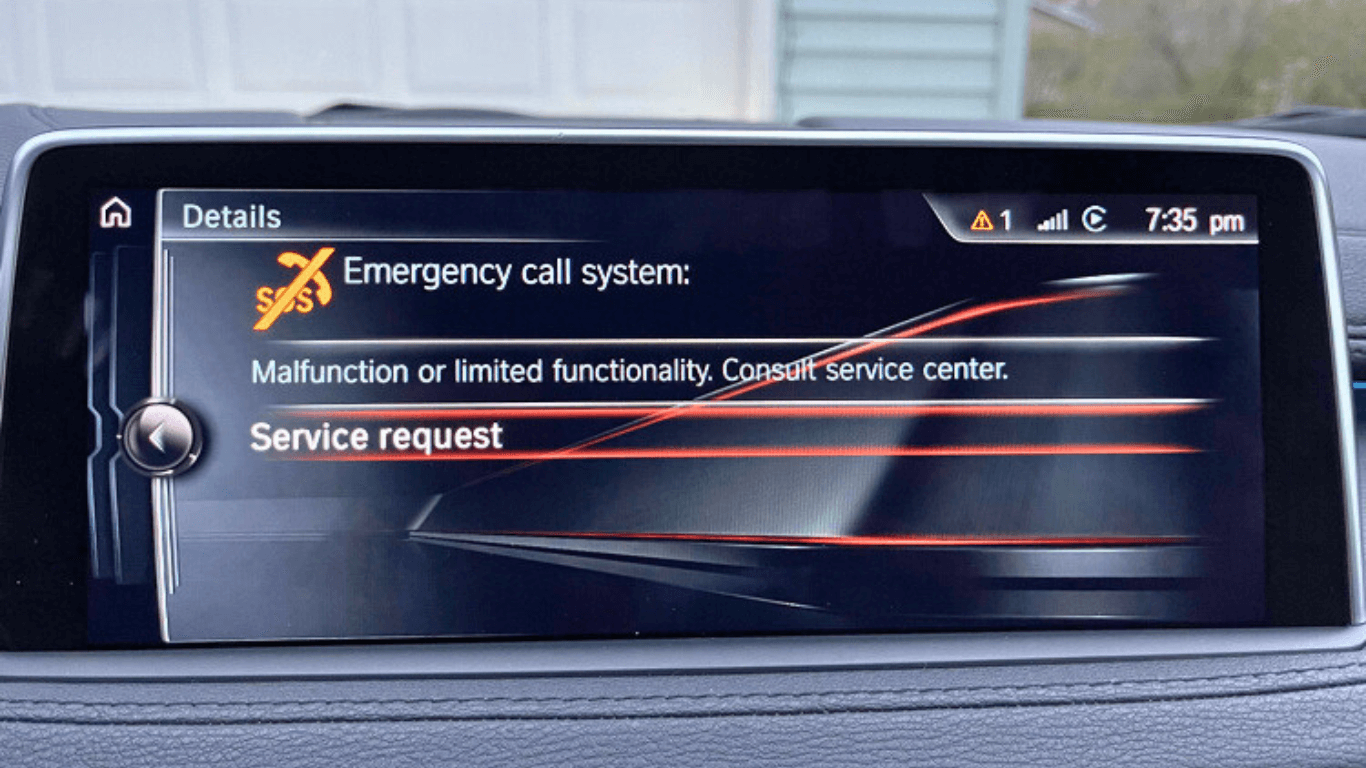 BMW Emergency Call Malfunction
