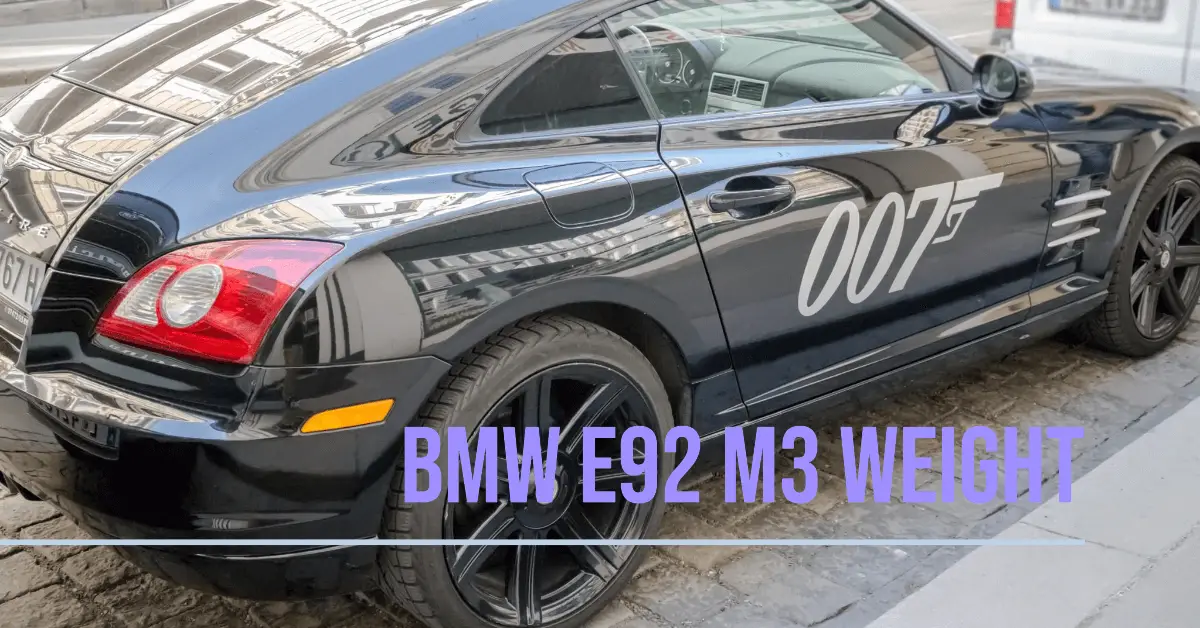 E92 M3 Weight