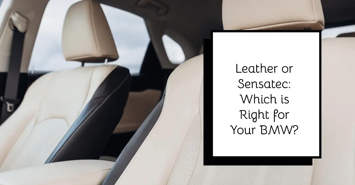 bmw sensatec vs leather