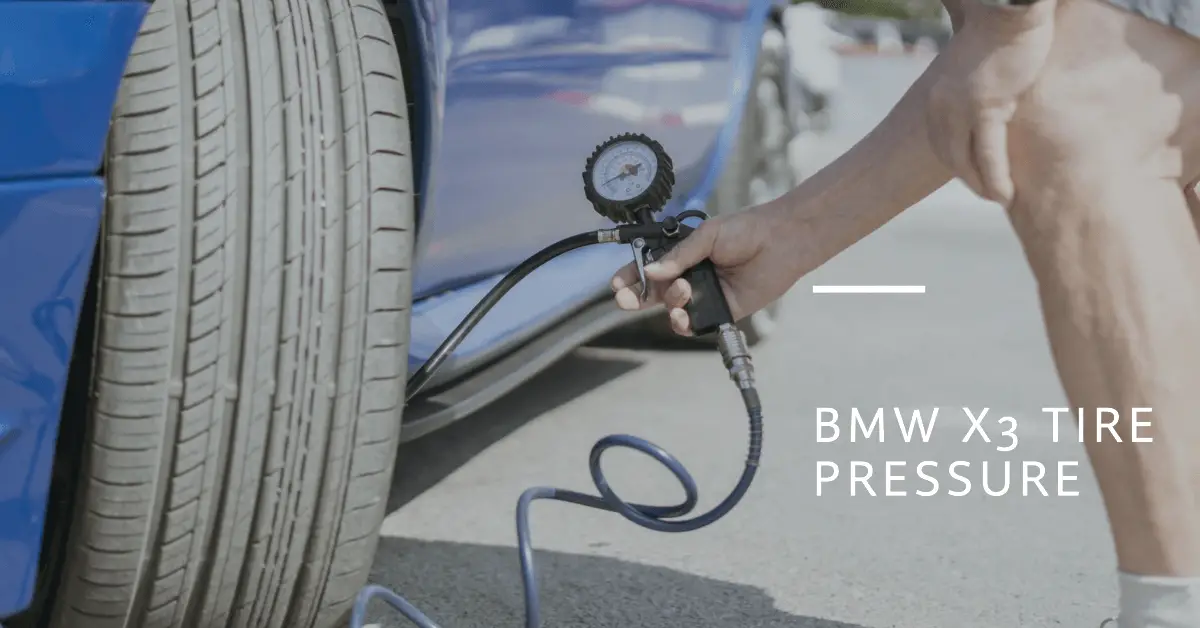 bmw x3 tire pressure