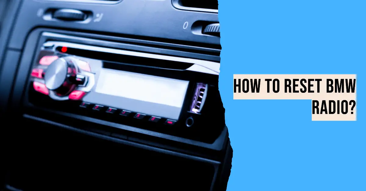 how to reset bmw radio