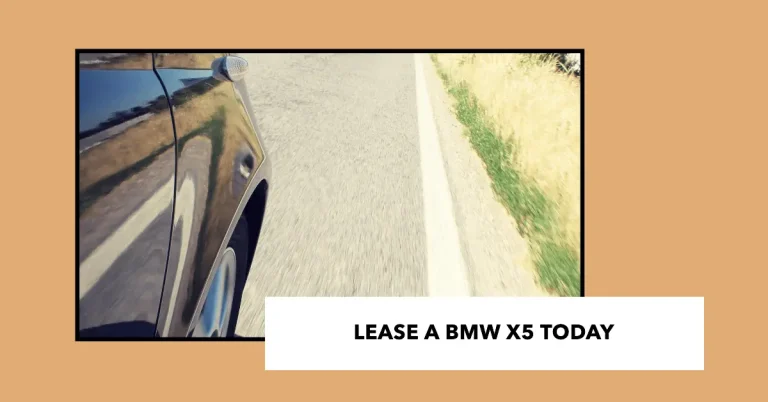 How Much Does It Cost to Lease a BMW X5?
