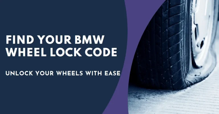 How to Find the BMW Wheel Lock Code?
