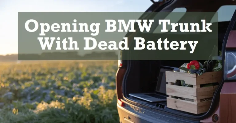 How to Open BMW Trunk with Disconnected or Dead Battery?