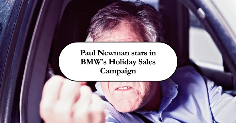 Is Paul Newman Cruising in the Driver’s Seat of BMW’s Holiday Sales Campaign?